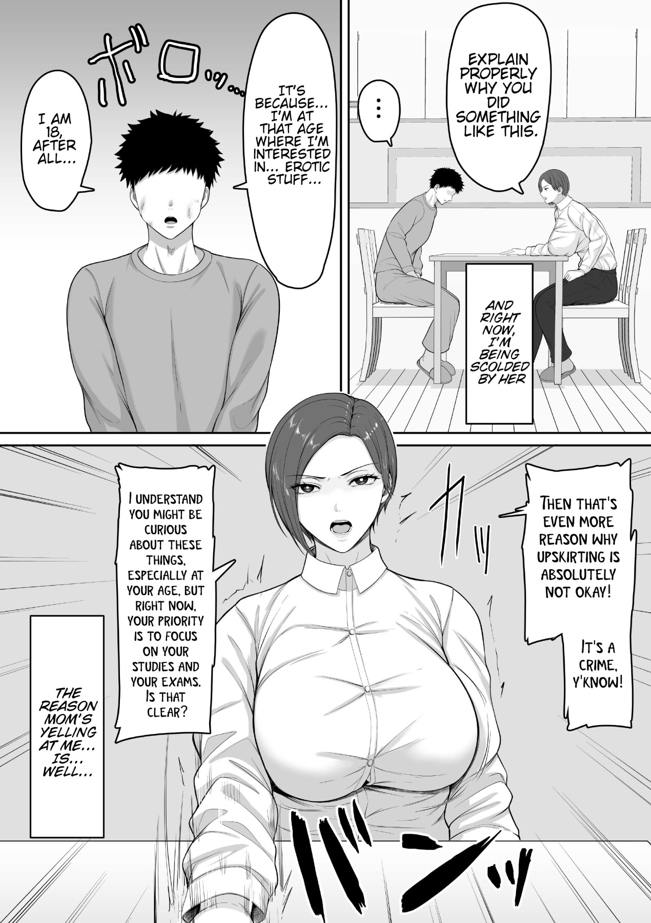 Hentai Manga Comic-The story of how my seriously huge-breasted police sergeant mom milked my dick with her pussy.-Read-3
